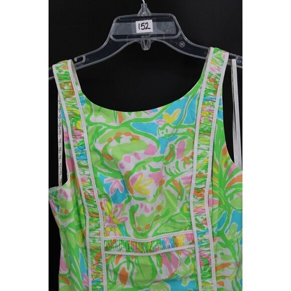 Lilly Pulitzer Fryer Shift Dress Elephant Ears Print Size 2 - Picture 3 of 7